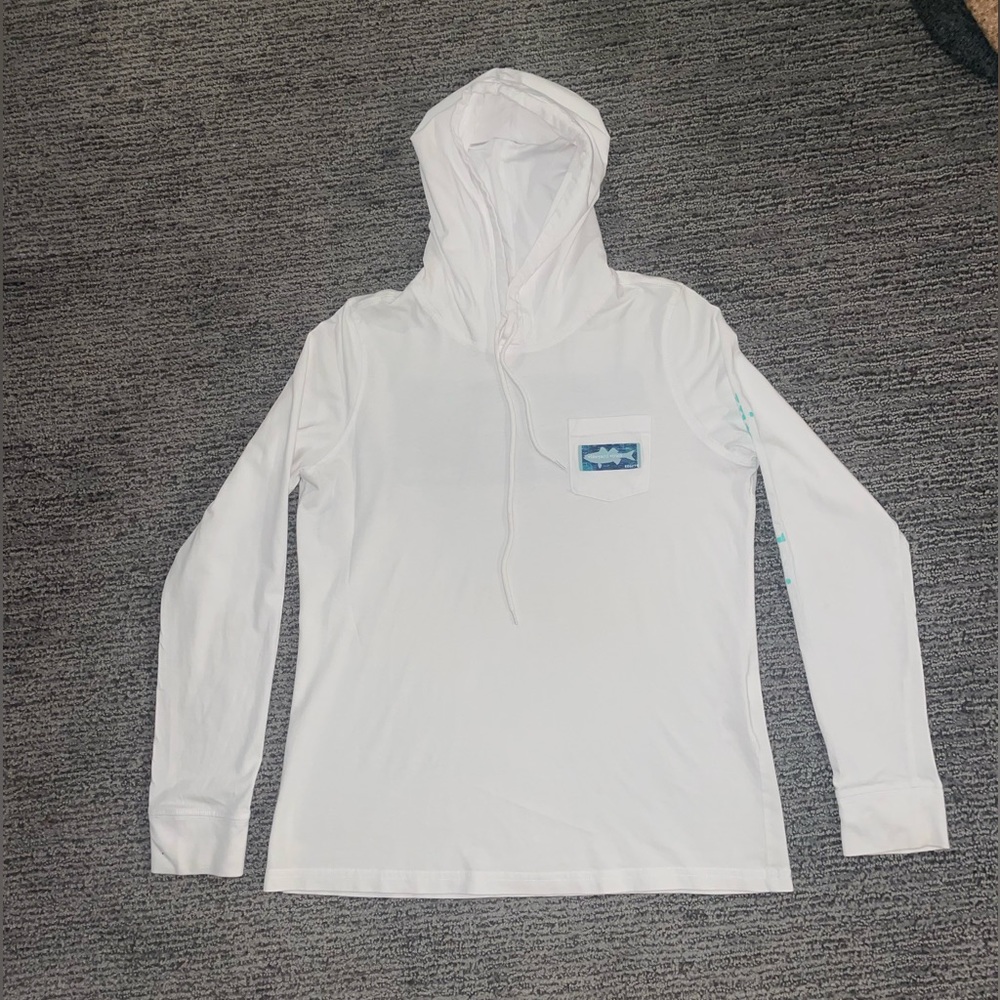 Vineyard Vines Long Sleeve Fish Performance Hoodie T-Shirt